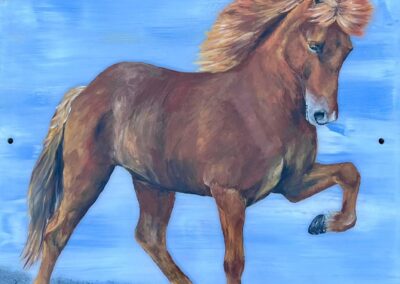 Acrylgemälde auf Acrylglas